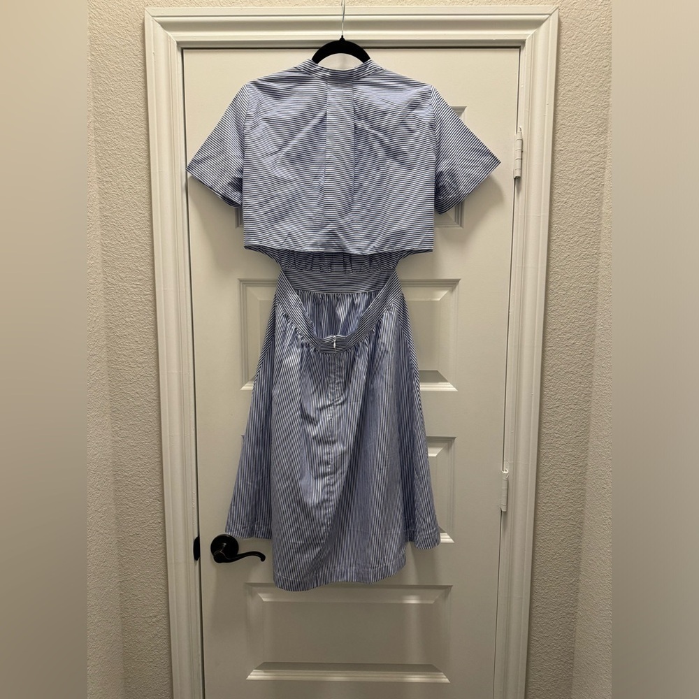 Avec Les Filles Blue Midi Dress